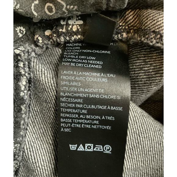 Free People Bailey Maverick Mini Skirt Women's Size 24 Frayed Raw Hem Denim NEW - Picture 11 of 12